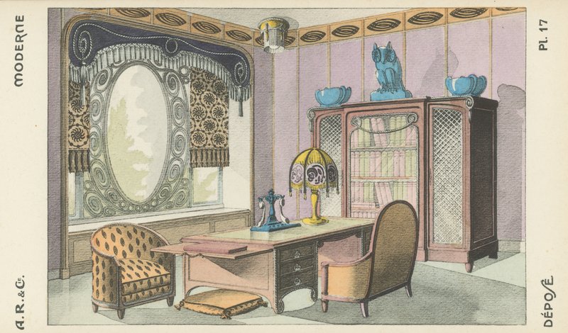 Illustration from interior design product catalogue from A R & Cie, France by French School