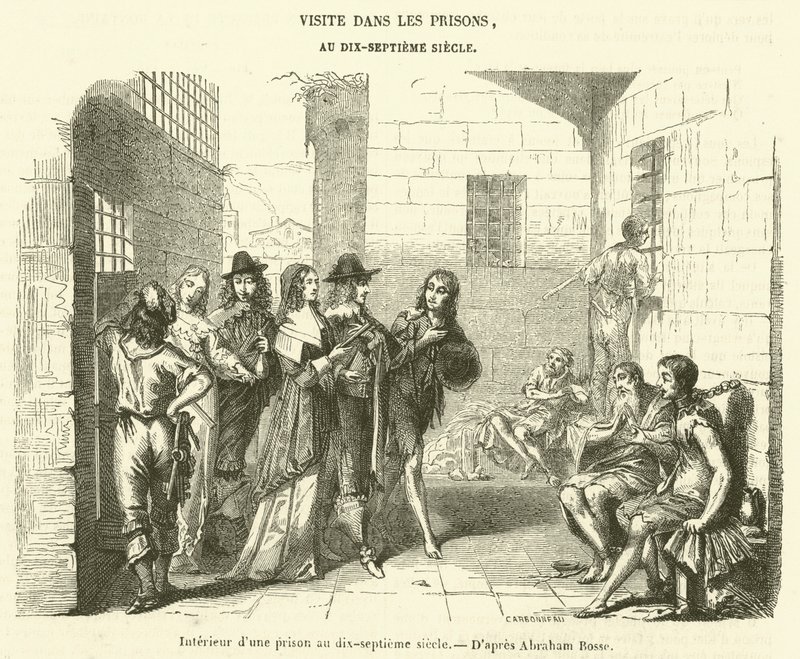 Interior of a Seventeenth-Century Prison by French School