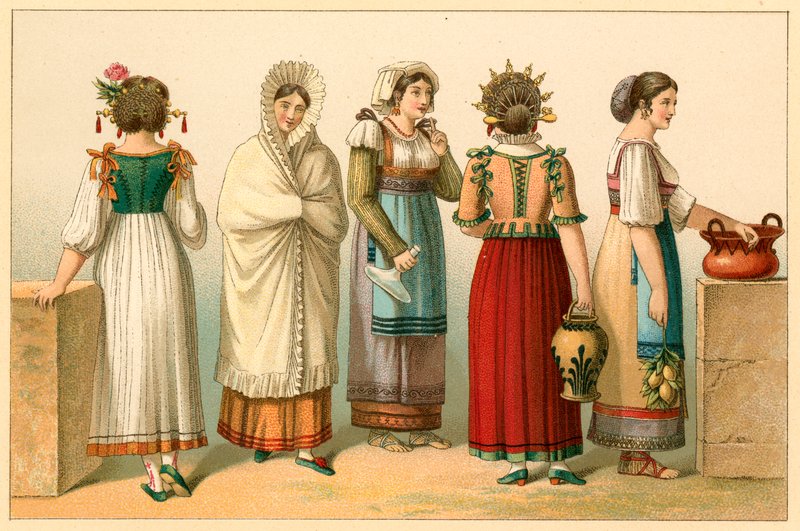 Italy costume by French School