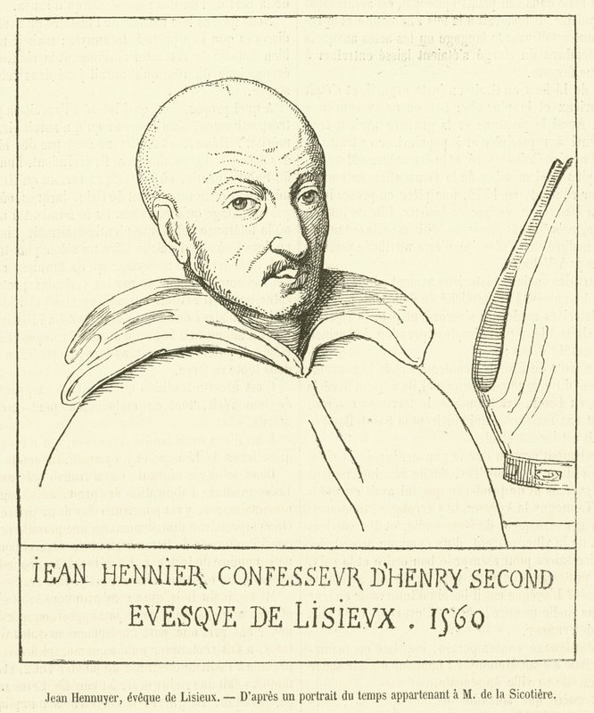 Jean Hennuyer, Bishop of Lisieux (engraving) by French School