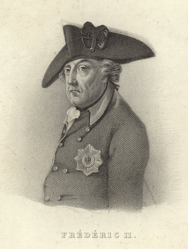 King Frederick II of Prussia by French School