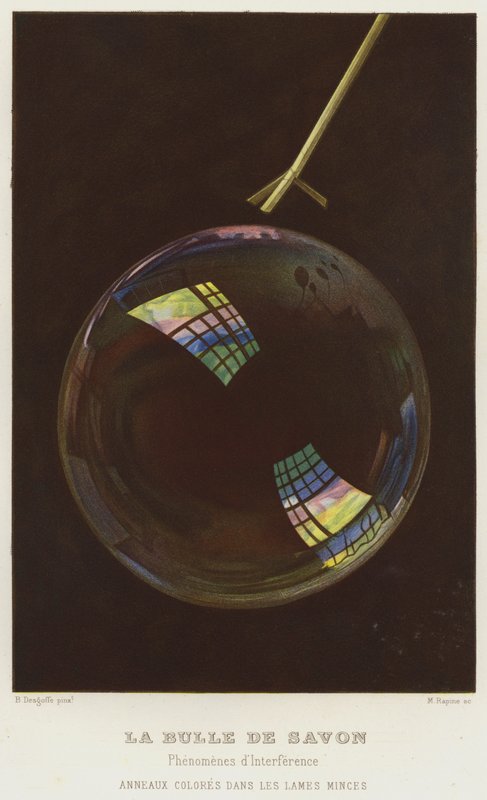 The Soap Bubble, Phenomena of Interference, Colored Rings in Thin Films by French School