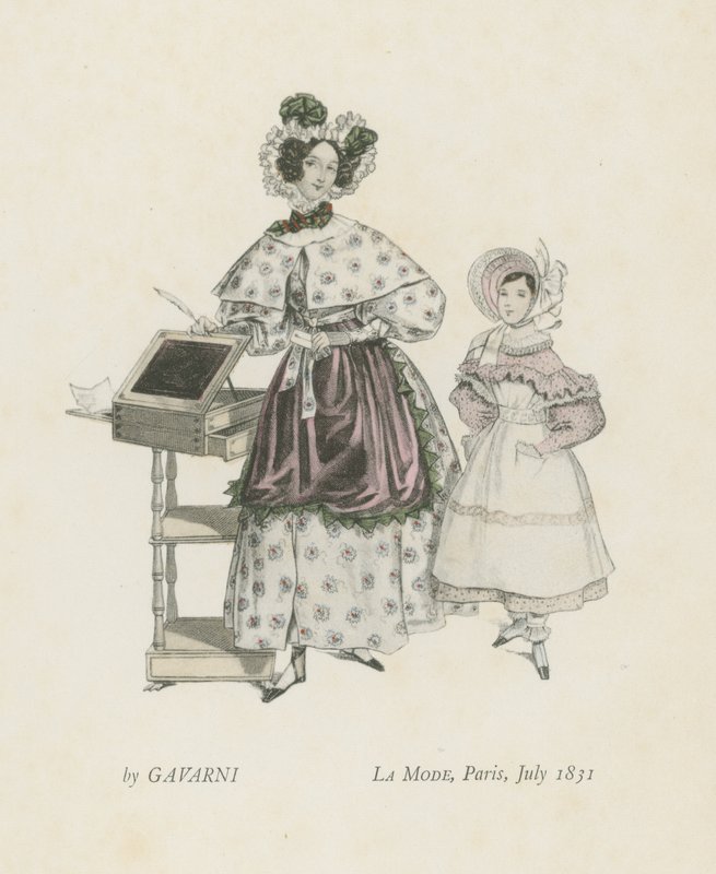 La Mode, Paris, July 1831 by French School