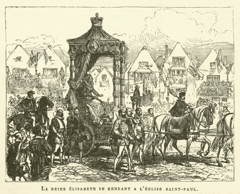 Queen Elizabeth Going to St. Paul