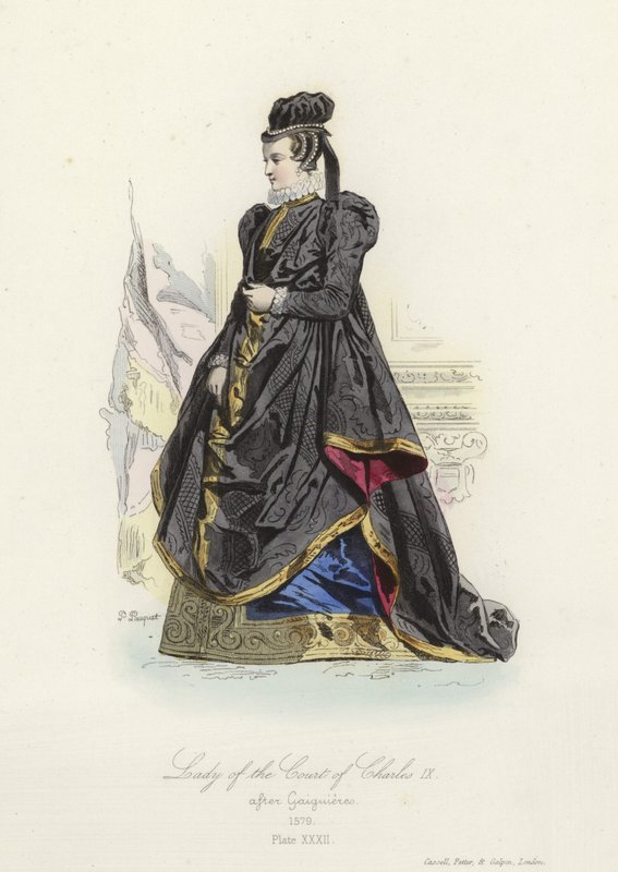 Lady of the court of Charles IX of France by French School