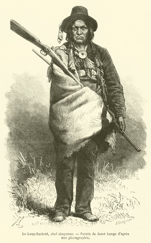 The Spotted Wolf, Cheyenne Chief by French School