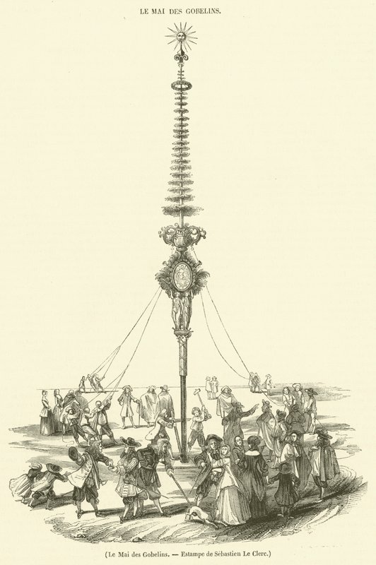 The May of the Gobelins, Print by Sebastien Le Clerc (engraving) by French School