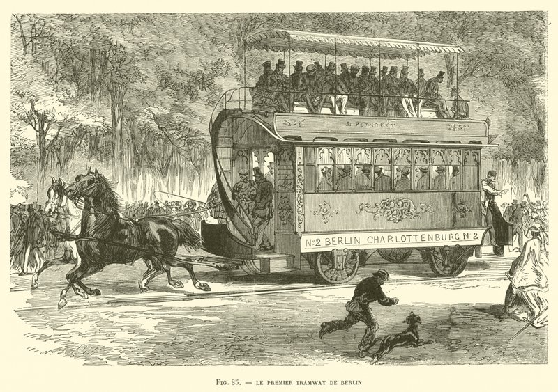 The First Tramway of Berlin by French School