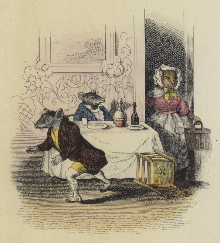 The Town Mouse and the Country Mouse by French School