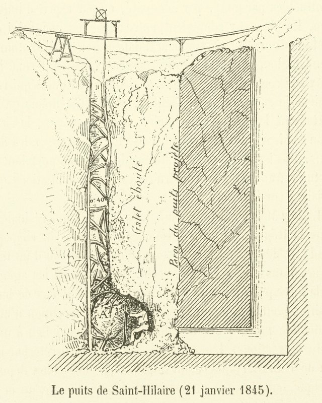 The Well of Saint-Hilaire, January 21, 1845 by French School