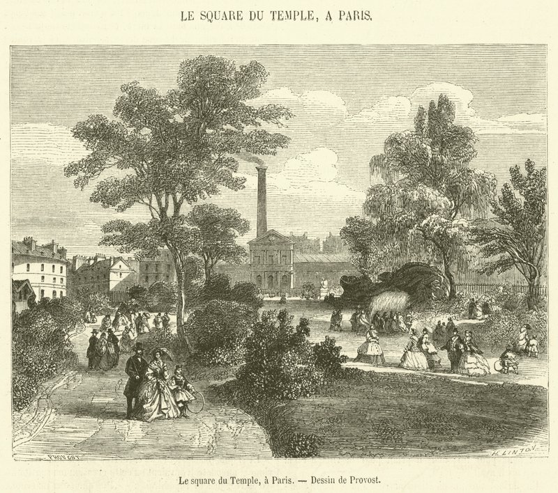 The Temple Square, Paris by French School