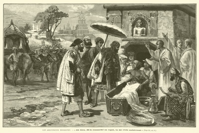 The Modern Abstainers (engraving) by French School