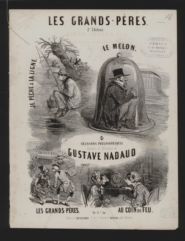 Les Grand Peres, Four Philosophical Songs by Gustave Nadaud by French School