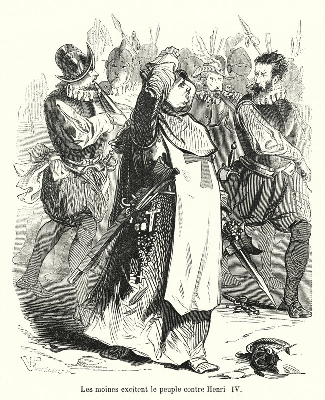 The Monks Incite the People Against Henry IV by French School