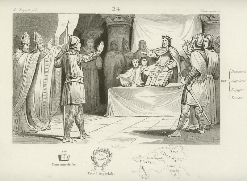 Louis I, King of the Franks and Holy Roman Emperor by French School
