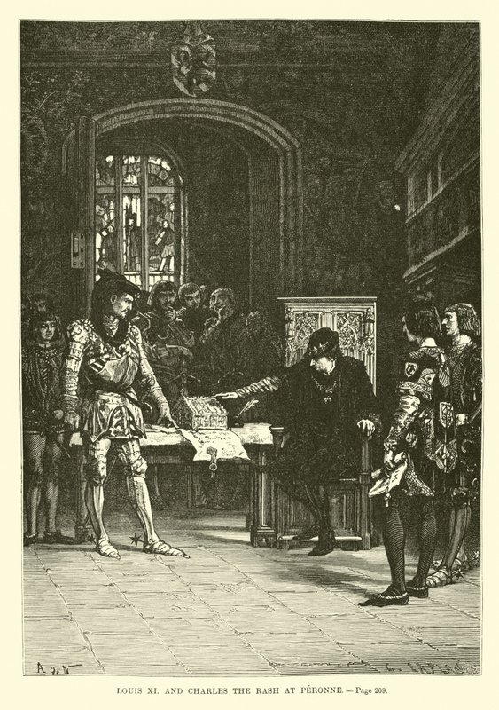 Louis XI and Charles the Rash at Peronne by French School