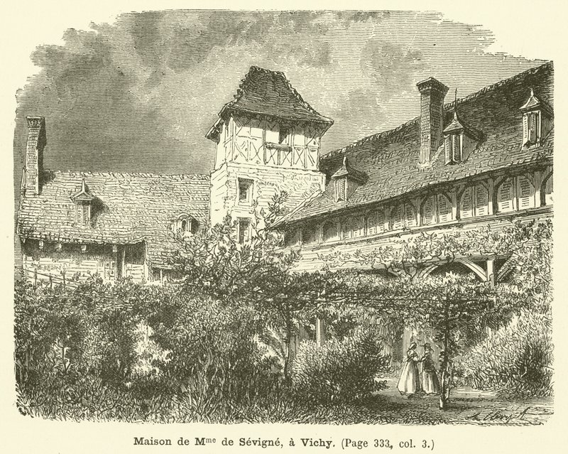 House of Madame de Sevigne, in Vichy by French School