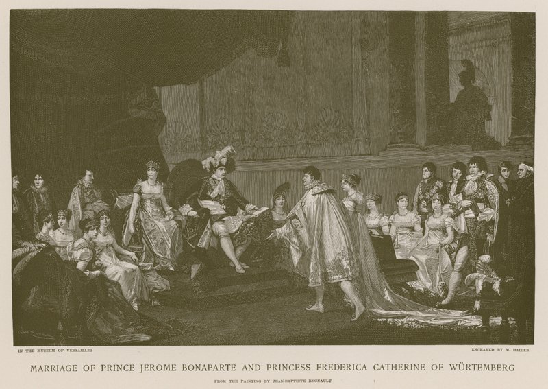 Marriage of Prince Jerome Bonaparte and Princess Frederica Catherine of Wurtemberg by French School