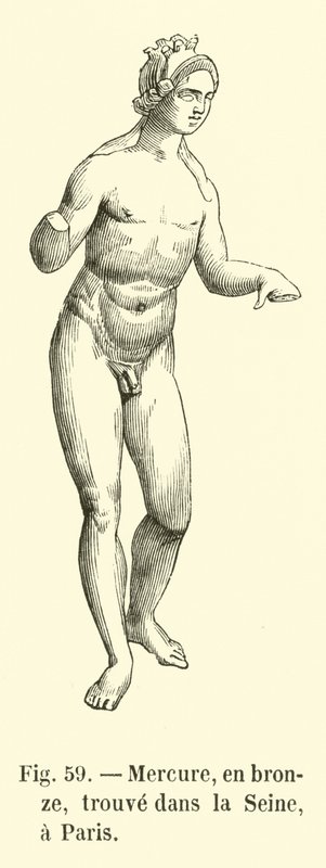 Mercury, Bronze Found in the Seine, Paris by French School