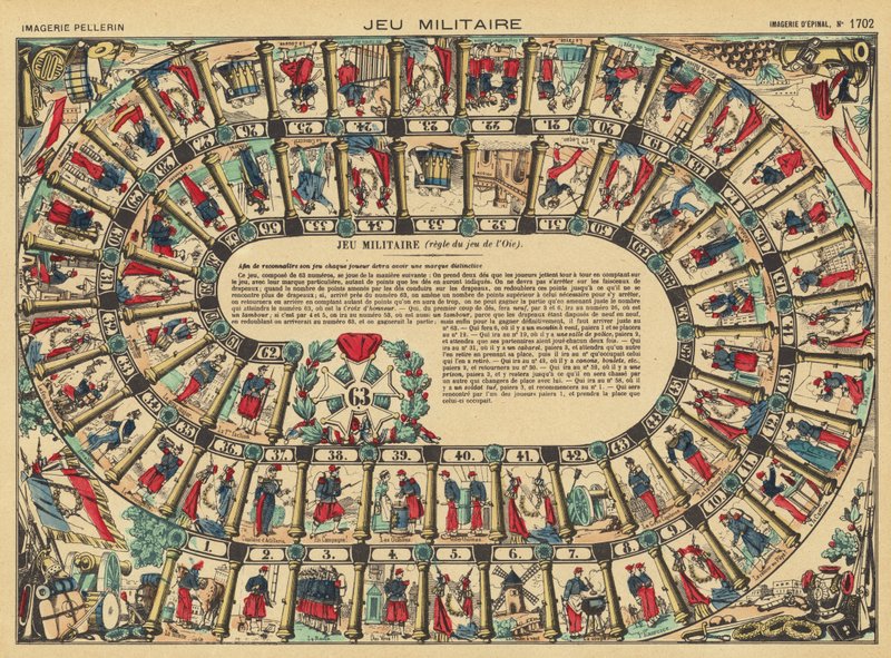 Military board game by French School