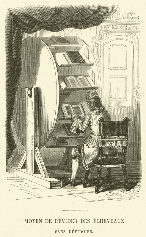 Method of Winding Skeins Without Swifts (engraving) by French School
