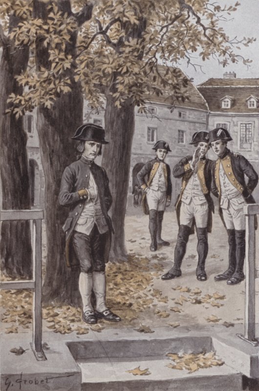 Napoleon at Ecole Militaire, Brienne by French School