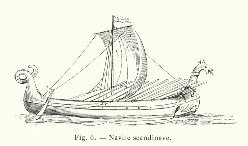 Scandinavian ship by French School