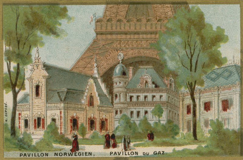 Norwegian and Gas Pavilion at Paris World Fair by French School