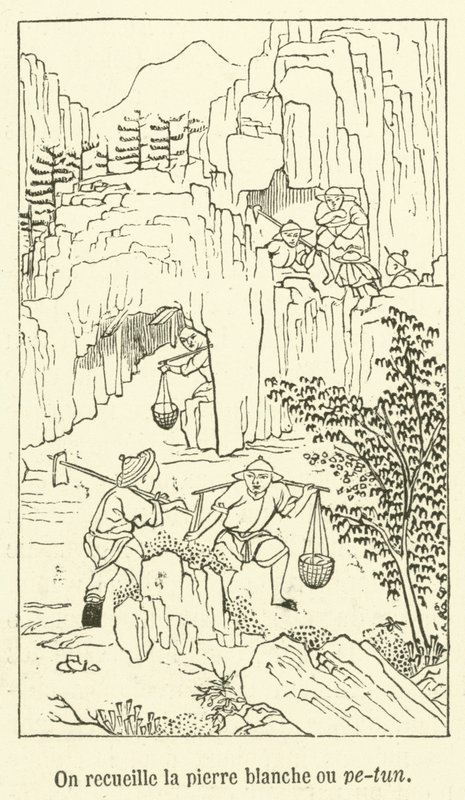 Collecting the White Stone or Pe-tun by French School