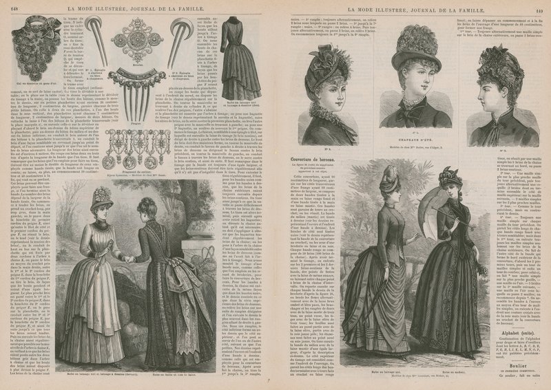 Page from La Mode Illustree by French School