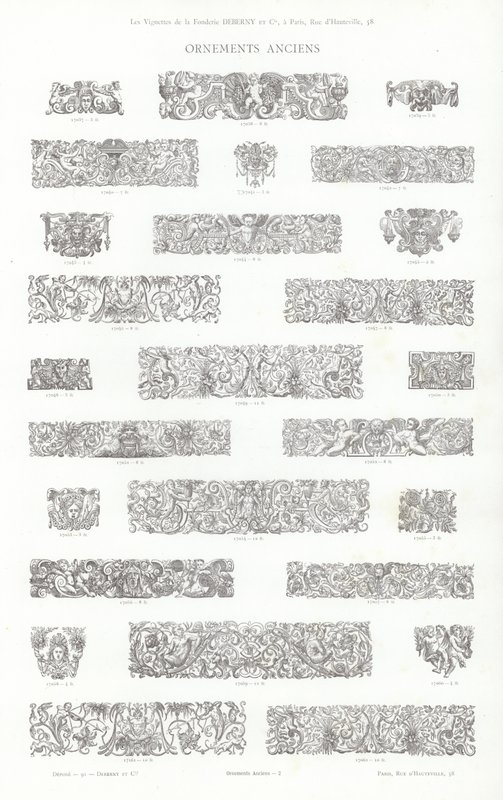 Page from Vignettes Typographiques by French School