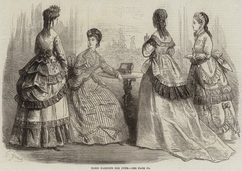 Paris Fashions for June (engraving) by French School