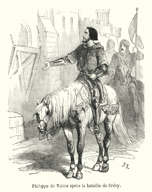 Philip of Valois After the Battle of Crecy by French School