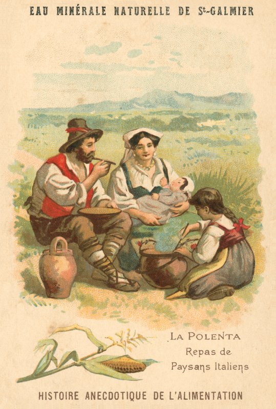 Polenta, Meal of Italian Peasants by French School
