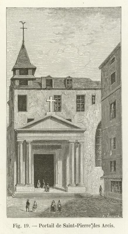 Portal of Saint-Pierre des Arcis by French School