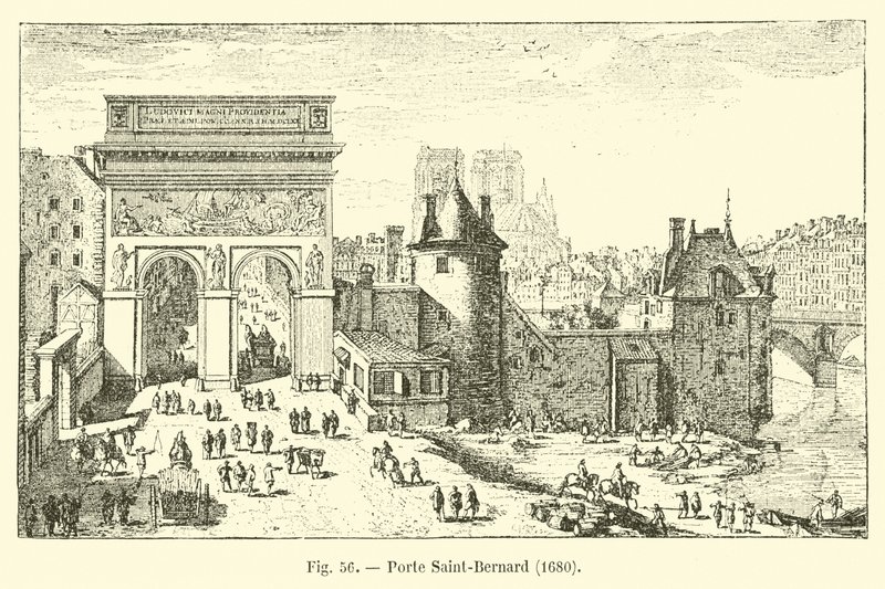 Saint-Bernard Gate, 1680 by French School