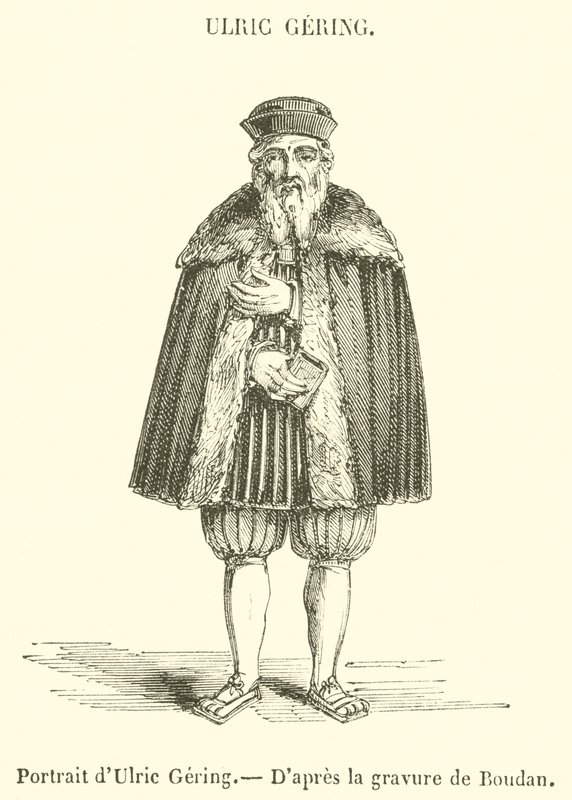 Portrait of Ulric Gering by French School