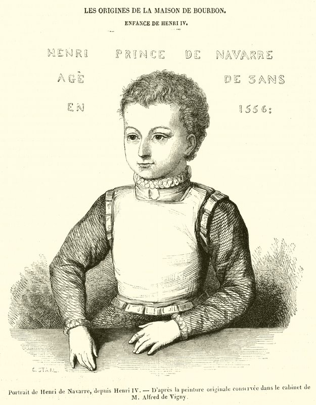 Portrait of Henri de Navarre, Later Henri IV (engraving) by French School