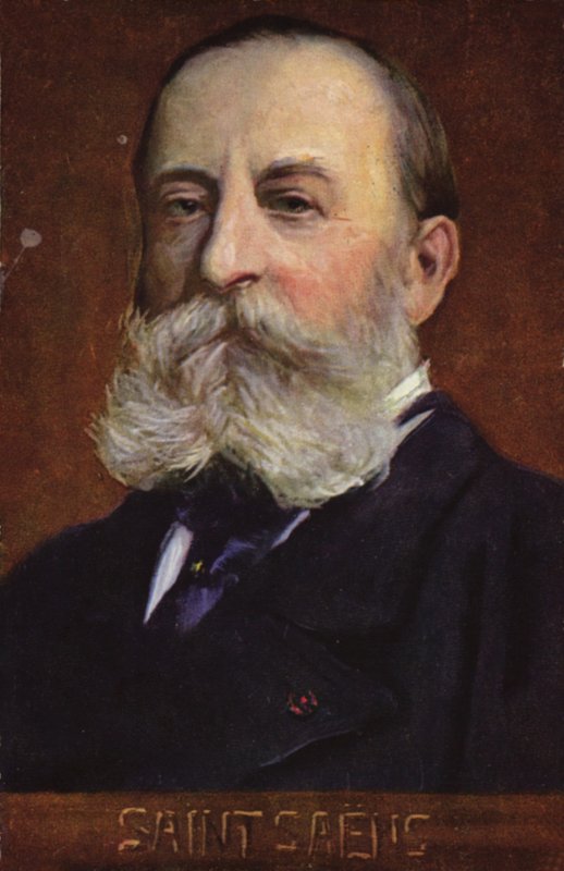 Portrait of Camille Saint-Saens by French School