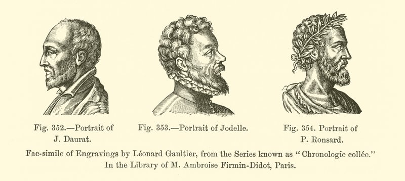 Portrait of J. Daurat, Portrait of Jodelle, Portrait of P. Ronsard by French School