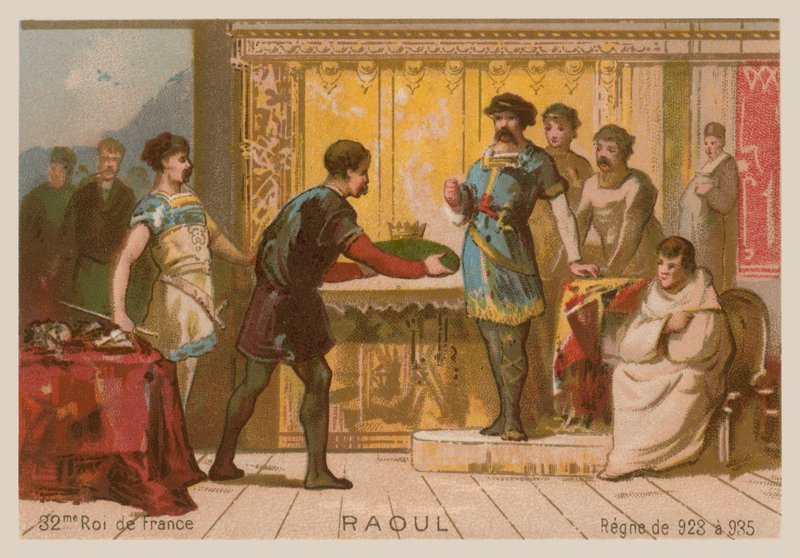 Raoul, King of France (c. 890-936) by French School
