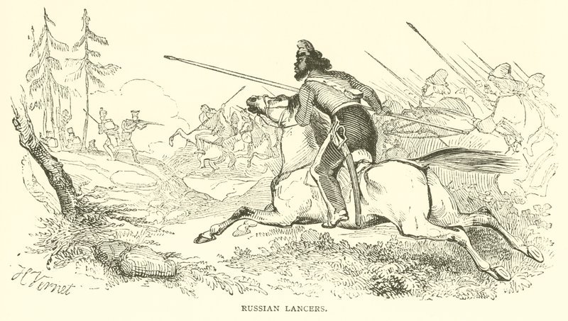 Russian Lancers by French School