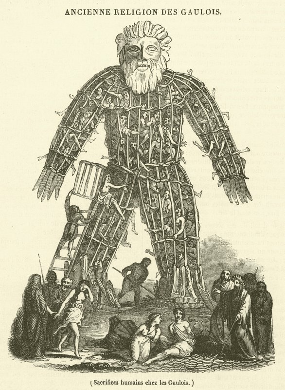 Human Sacrifices among the Gauls by French School