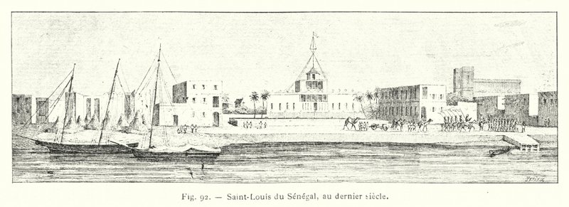 Saint-Louis of Senegal, in the last century by French School