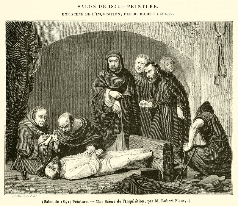 Salon of 1841, Painting, A Scene of the Inquisition by French School