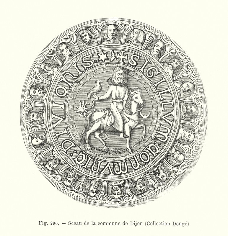 Seal of the Commune of Dijon, Donge Collection by French School