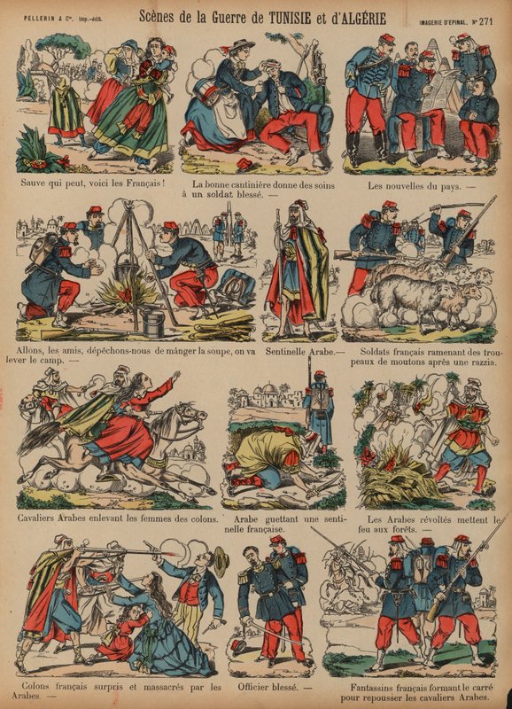 Scenes from the French Colonial Wars in Algeria and Tunisia by French School