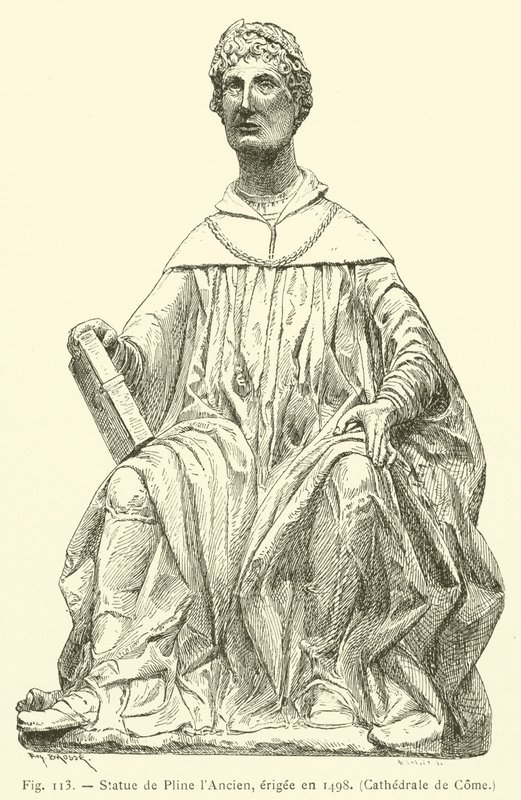 Statue of Pliny the Elder, Erected in 1498, Cathedral of Como by French School