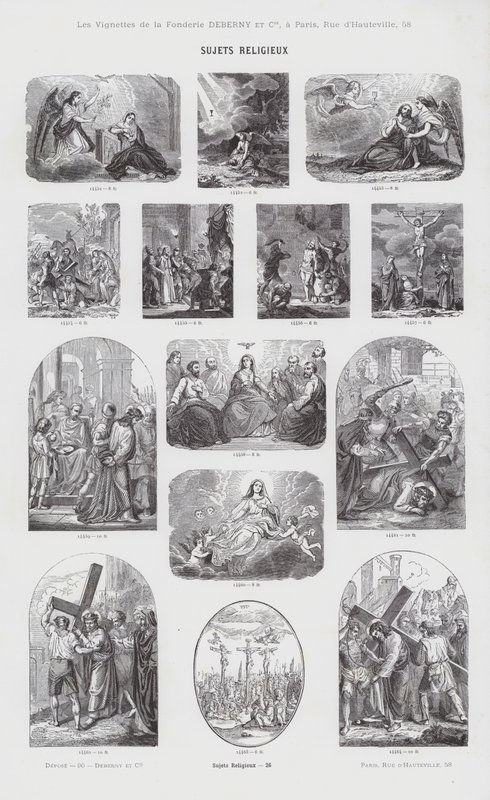 Religious Subjects (engraving) by French School