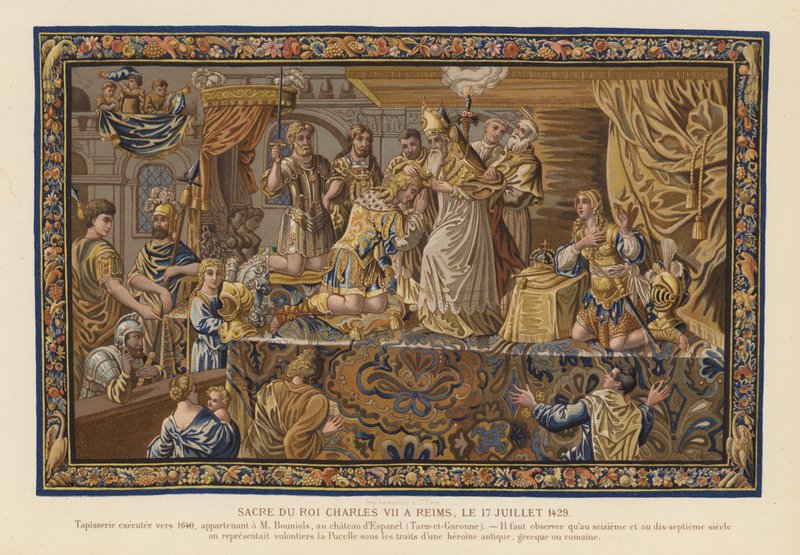 Tapestry Depicting the Coronation of King Charles VII of France, Reims by French School